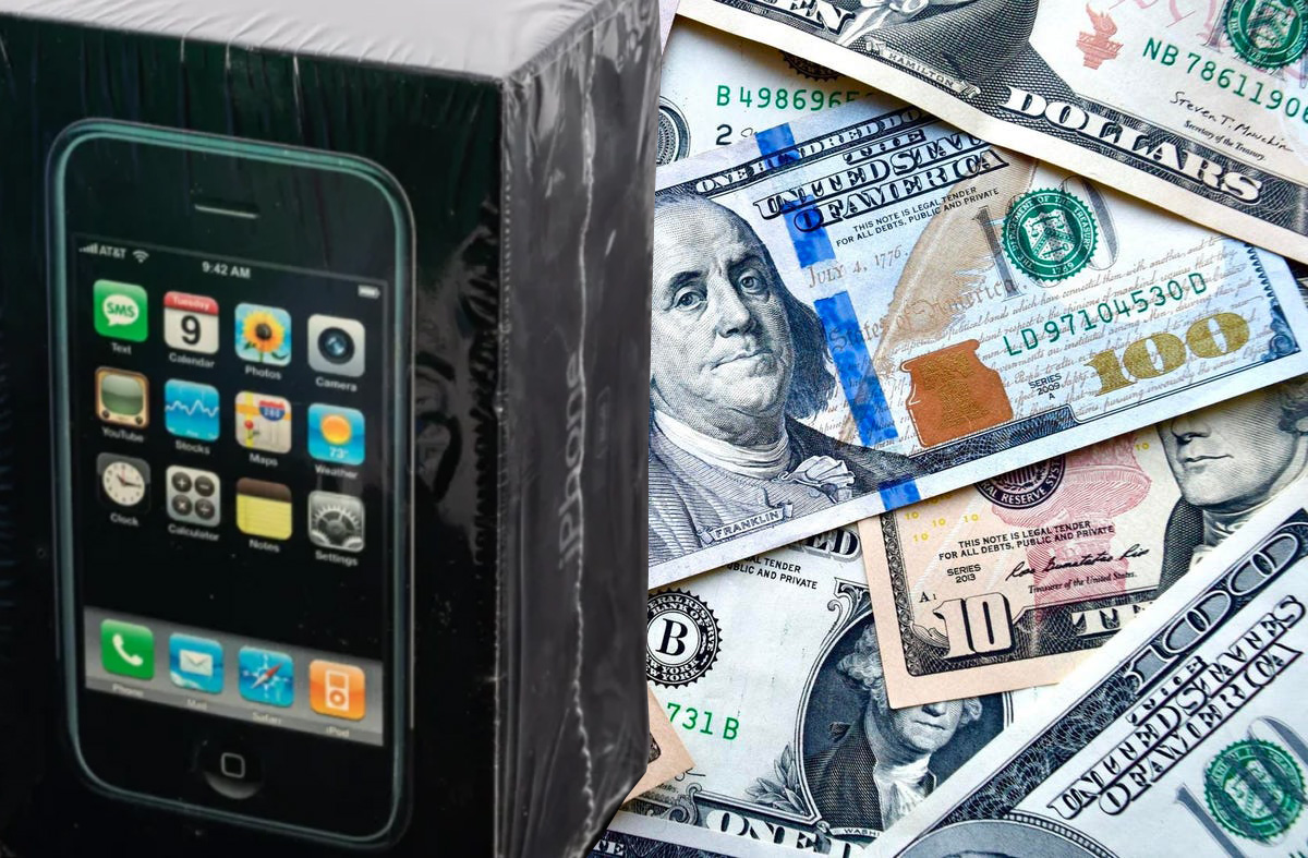 An original 2007 iPhone sold at auction for $63,000