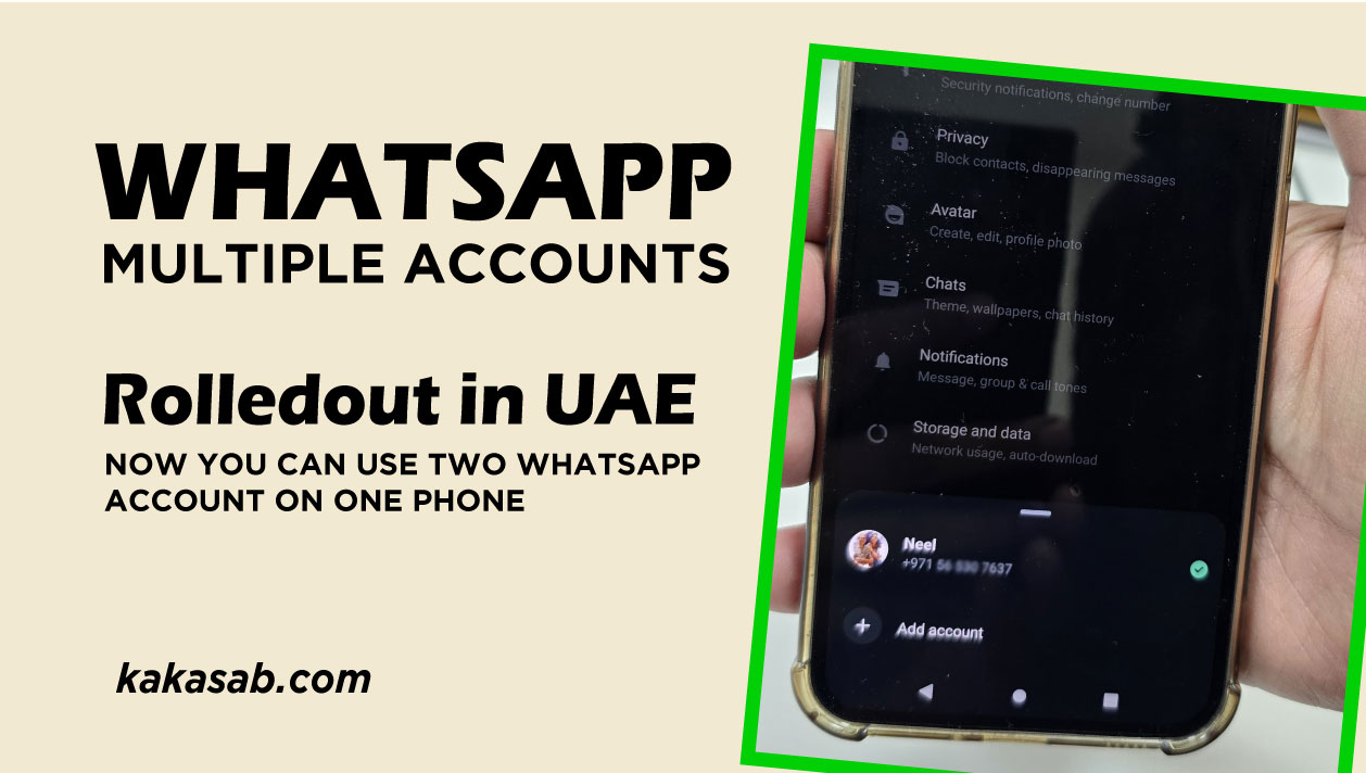 WhatsApp's Multiple Accounts in Dubai UAE - Two whatsapp account in one phone feature 