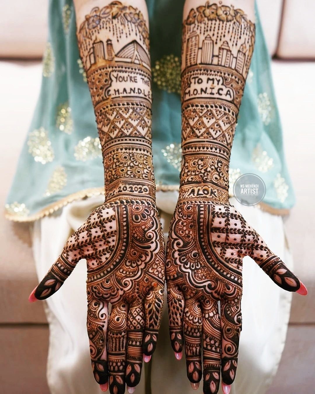 Full hand Royal Front Hand Mehndi Designs easy and beautiful