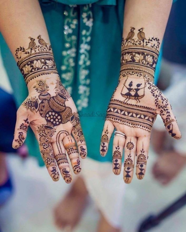 Royal Front Hand Mehndi Designs