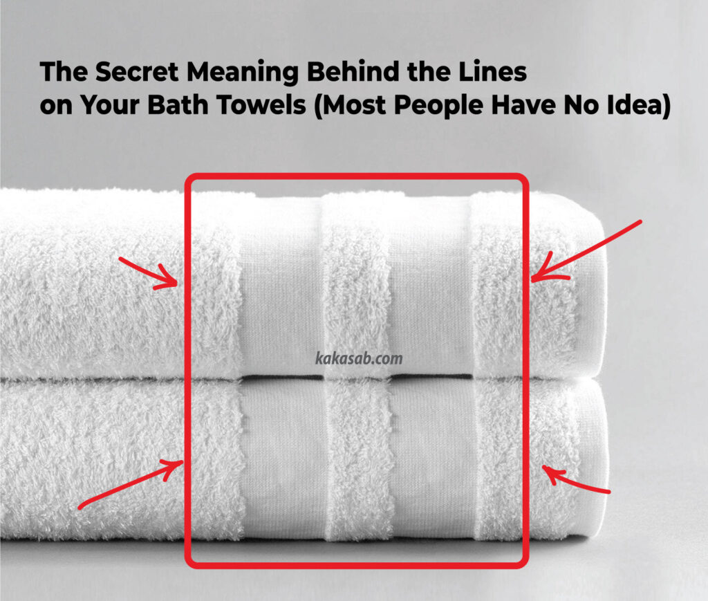 The Secret Meaning Behind the Lineson Your Bath Towels (Most People Have No Idea)