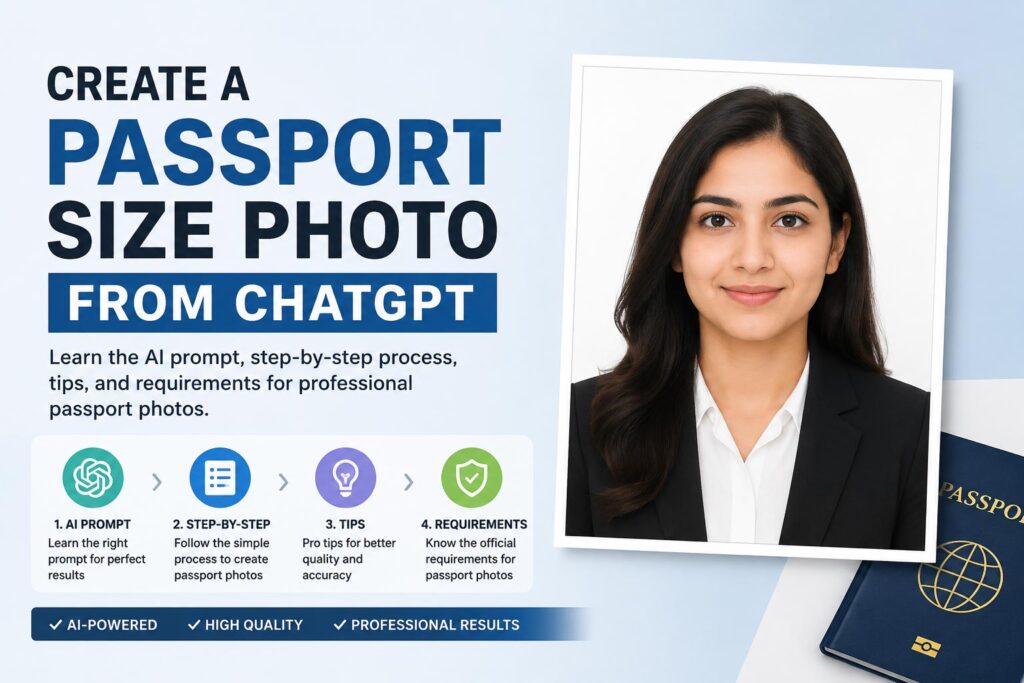 How to Create a Passport Size Photo from ChatGPT with Any Photo