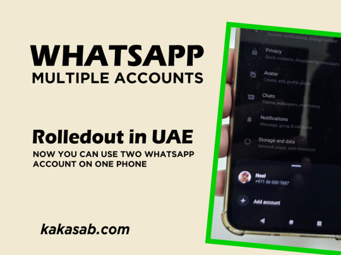 WhatsApp’s Multiple Accounts in Dubai UAE – Two whatsapp account in one phone feature